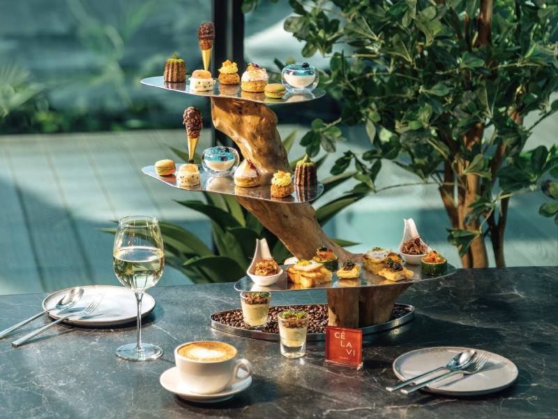 CÉ LA VI Taipei 全新天空樹下午茶創意結合法式DNA與亞洲風味 制高點俯瞰360台北景色 輕鬆愜意品嚐微法式下午茶 