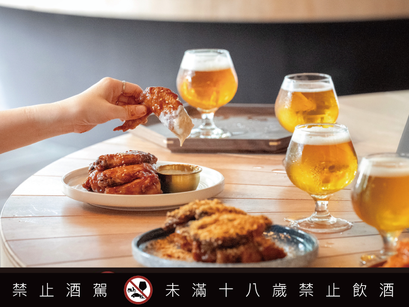GUMGUM雞翅啤酒餐廳 打造小巨蛋首家戶外精釀啤酒吧台 不用入店就能Chill喝